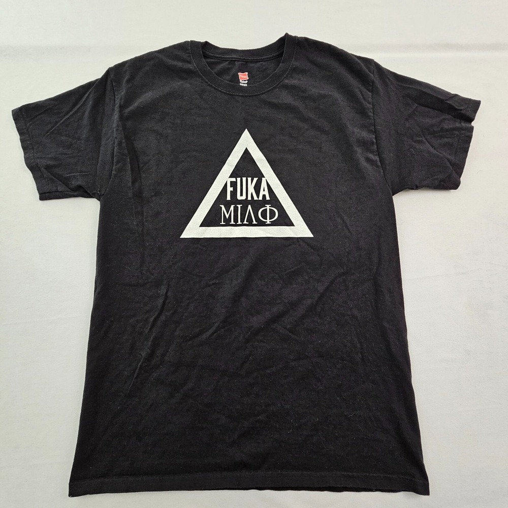 Fuka Miao Cumhard Slocumb Black Short Sleeve Cotton T-Shirt Men's M